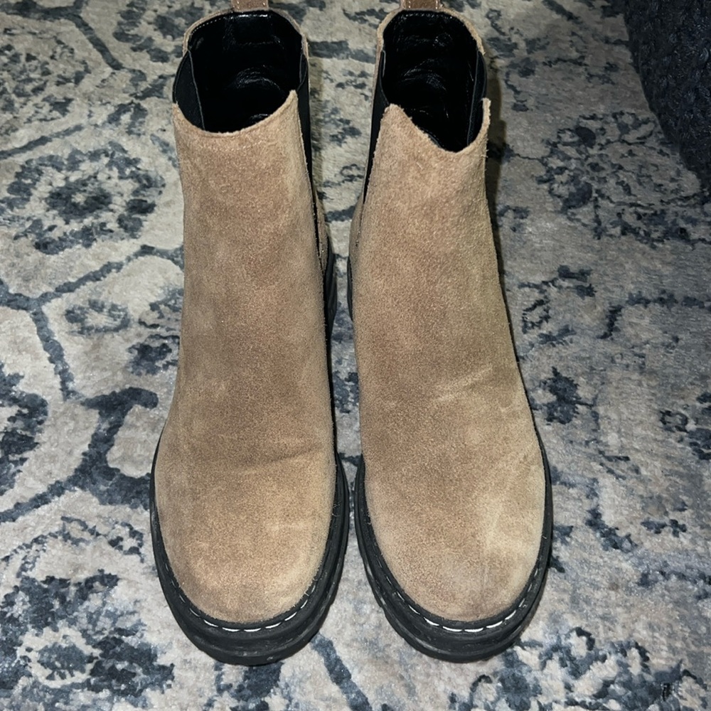 Marc Fisher Tan Ankle Boots
